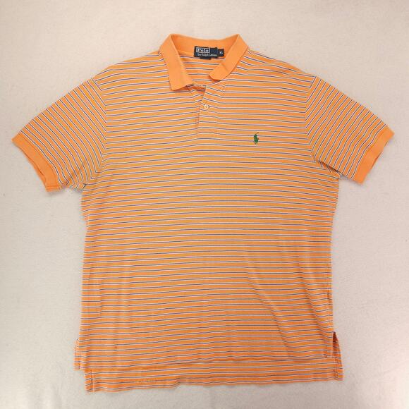 Polo by Ralph Lauren Collared Short Sleeve Polo Shirt Mens Size XL Orange - Picture 2 of 9